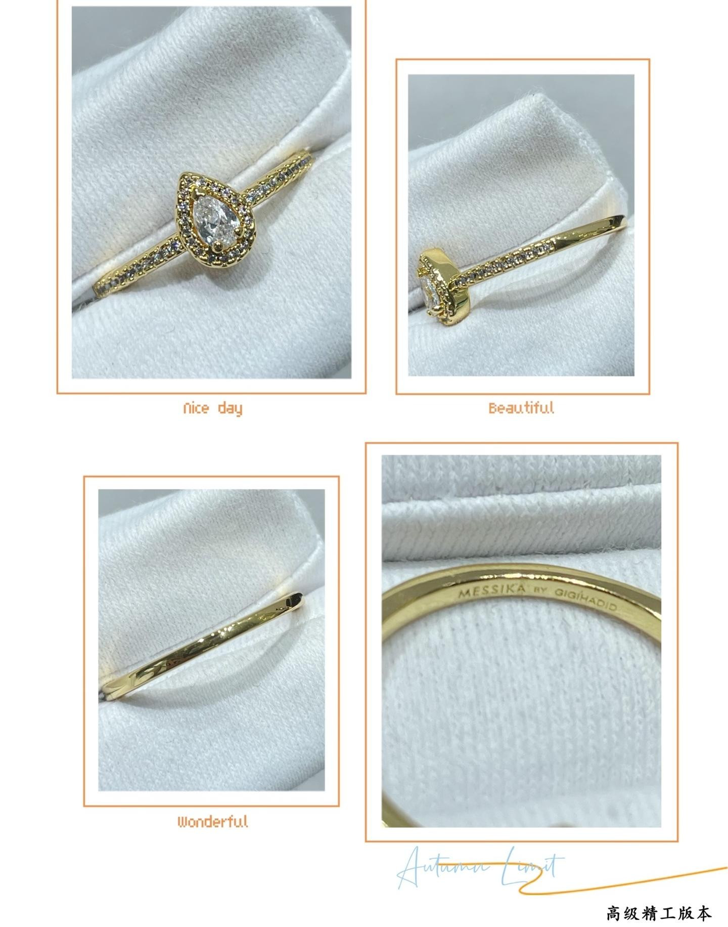 messika single teardrop full Di*m*nd ring