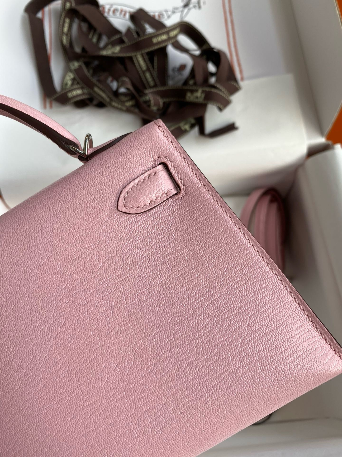 Hermès Mini Kelly Chèvre 19 19×6×12cm (20 days for customization)