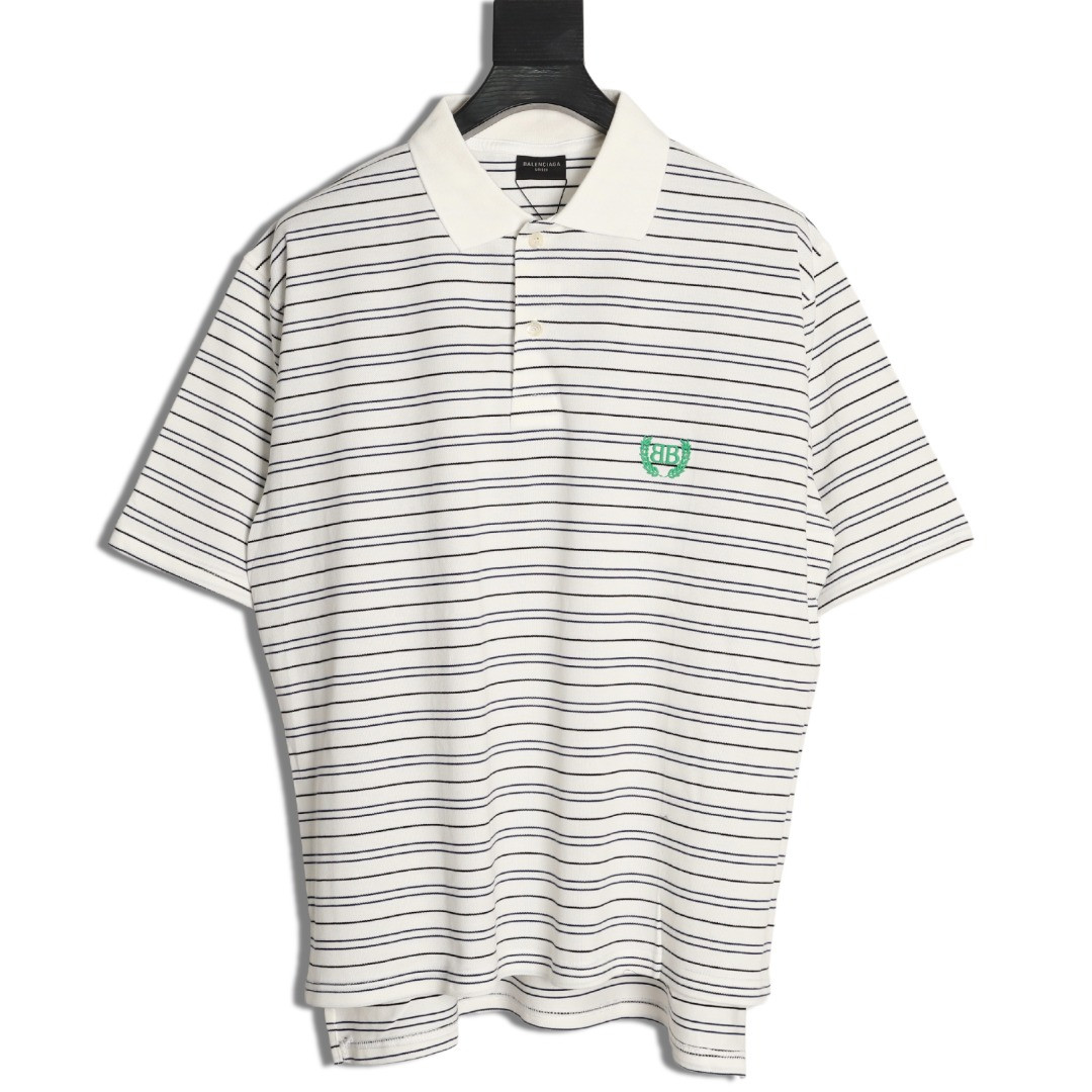 Ba*len*cia*ga short-sleeved polo shirt