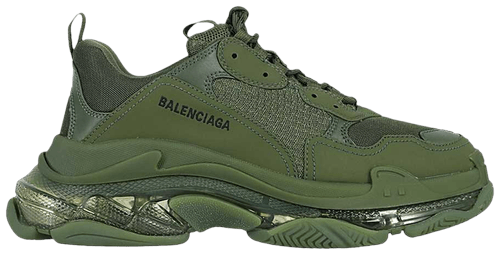 Balenciga Triple S Sneaker Clear Sole Green