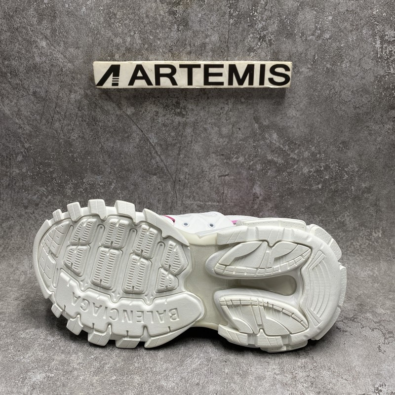 Ba*len*cia*ga track sock white pink